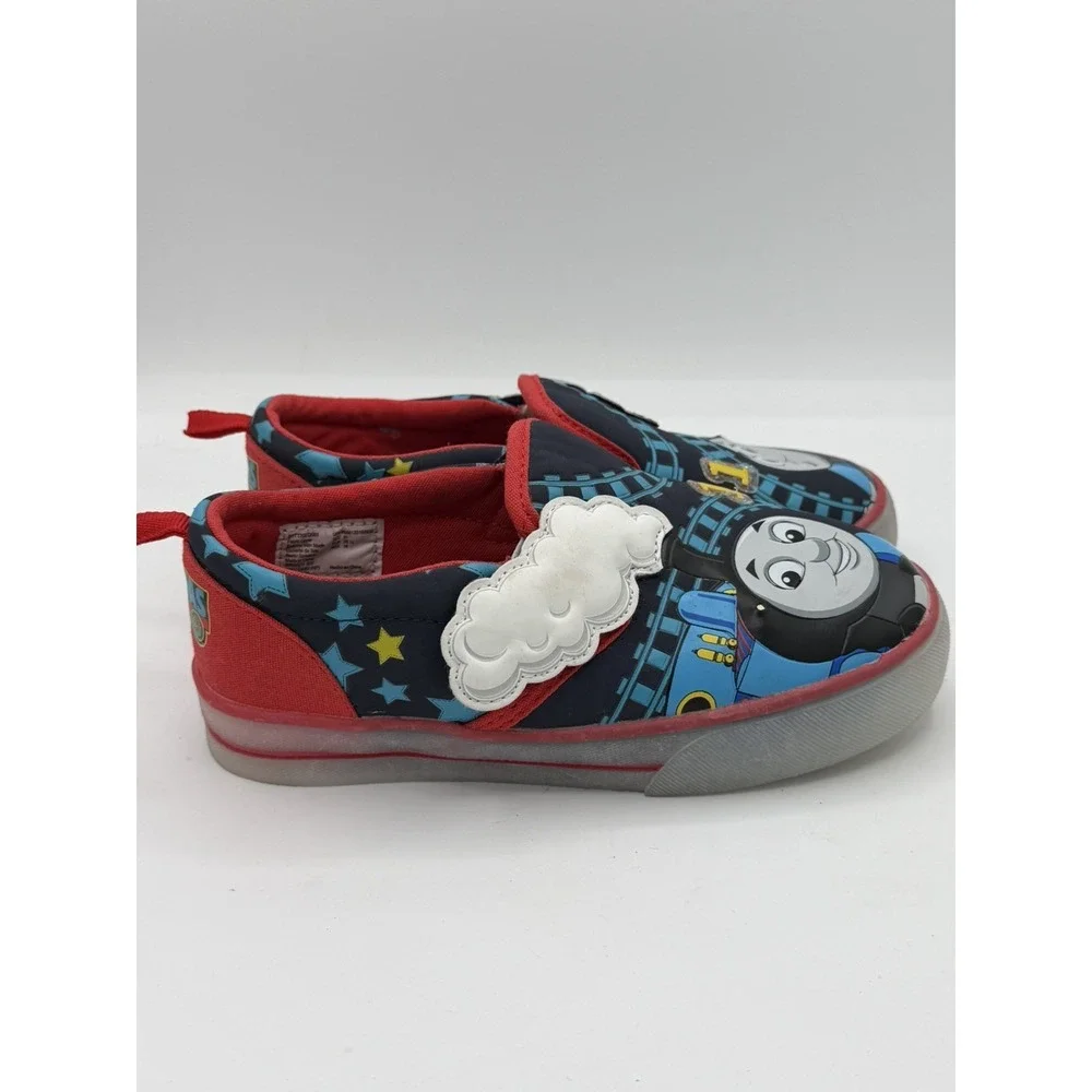 Thomas The Engine  And Friends Kids Slip On Light Up Sneakers Size 11